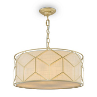 H223PL-03G griestu lampa Messina zelts/auduma kupols 4x40W E27 Maytoni