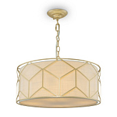 H223PL-03G griestu lampa Messina zelts/auduma kupols 4x40W E27 Maytoni