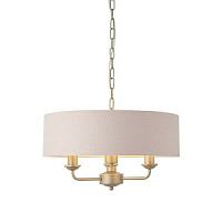94410 Lustra Highclere 3lt flush D450 H350-740mm 3x40W E14 Endon