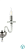 AP.Bach/1SP-CR sienas lampa bez kupola Bach hroma 1x40W E14 Ondaluce