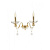 AP.PAGAN/2-ORO  Sienas lampa zelta 2x40W E14 Ondaluce
