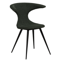 100222420 krēsls Flair zaļš audums/melnas kājas Dan-Form