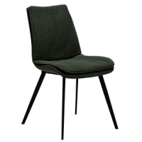 100650160 krēsls Fierce zaļš audums/melnas kājas Dan-Form