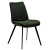 100650160 krēsls Fierce zaļš audums/melnas kājas Dan-Form