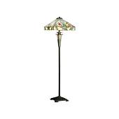 64383 stāvlampa Willow Tiffany stikls 2x60W E27 Interiors 1900