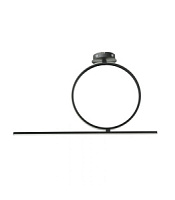 PL.ACROBAT.40/NERO plafons Acrobat melns LED 1700lm 3000K Ondaluce