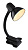 24862s VANZONE Galda lampa melna piesprauzama 1x40W E27 GLO