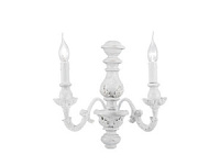 AP.AGATA/2BN sienas lampa Agata balta 2x40W E14 Ondaluce