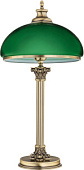 MES-LG-1(ZM)GR MESSINA galda lampa mat.zelta/zaļa 1x60W E27 H60 L30 Kutek