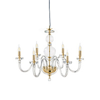 LP.BACH/8SP-ORO Lustra bez kupoliem BACH zelts 8x40W E14 Ondaluce