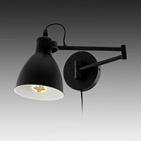 97886 SAN PERI Sienas lampa melna 1x10W E27 EGLO