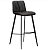 200650120 bāra krēsls Fierce pelēka eko āda/melnas kājas H:103cm Dan-Form