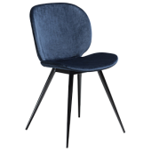 100800240 krēsls Cloud tumši zils velvets/melnas kājas Dan-Form