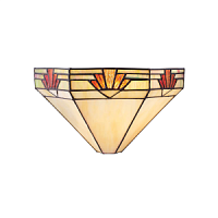 64288 sienas lampa Nevada Tiffany stikls 1x40W E14 Interiors 1900