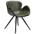 100200130 krēsls Gaia zaļa eko āda/melnas kājas Dan-Form