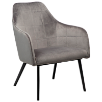 700801600 krēsls Embrace pelēks velvets Dan-Form