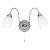 124-2 sienas lampa Petal hroms/stikls 2 x 40W E14 Endon