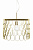 257063 Lustra Gatsby Brass 1x60W E27 D45 Globen