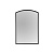5059413256646 spogulis Higgins Arch melns W600 x D20 x H900mm GL
