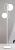 PT.BIRDS/B.CO stāvlampa Birds balta 3x40W E27 Ondaluce