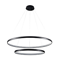 PL210503-800+1200-BK CARLO lustra melna LED 65W 4000K 3900lm ZUMA