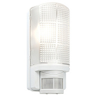 48740 āra gaismeklis Motion ar sensoru balts 60W E27 IP44 Saxby