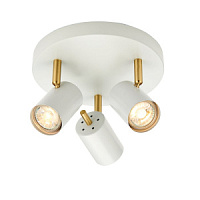 59931 GULL 1LT Потолочный светильник WHITE/GOLD 1x3.5W GU10 LED 2700K  LIGHTING BRANDS