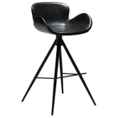 200200100 bāra krēsls Gaia melna eko āda/melnas kājas H:97cm Dan-Form