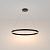 MOD058PL-L42B3K griestu lampa Rim melna LED D800 3000lm 3000K Maytoni