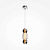 MOD273PL-L16CH3K griestu gaism. Drop hroms LED 16W 3000K 2000lm Maytoni