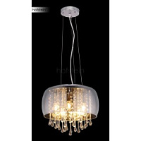 15809H Lustra hroms/stikls/kristālstikls  5x25W E14 Globo