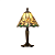 64196 galda lampa Jamelia Tiffany stikls 1x40W E14 Interiors 1900