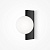 MOD324WL-01B sienas lampa Avant-garde melna/balts stikls 1x25W G9 Maytoni