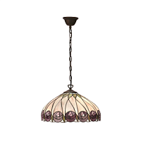 64176 griestu lampa Hutchinson Tiffany stikls 1x60W E27 Interiors 1900