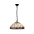 64176 griestu lampa Hutchinson Tiffany stikls 1x60W E27 Interiors 1900