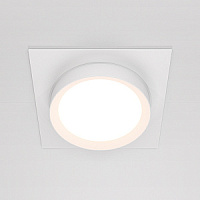 DL086-GX53-SQ-W Iebūvēts gaismeklis balts 1xGX53 Maytoni