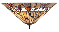 63948 plafons Bernwood Tiffany stikls 2x60W E27 Interiors 1900
