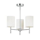 BRIO-3CH griestu lampa Brio hroms/bēšs kupols 3 x 40W E14 Endon