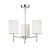 BRIO-3CH griestu lampa Brio hroms/bēšs kupols 3 x 40W E14 Endon