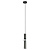 PND-14290-1-GR Lustra Isidora melns/hroms LED 1xGU10 Italux
