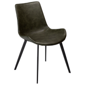 100690651 krēsls Hype zaļa eko āda/melnas kājas Dan-Form