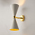 MOD108WL-02G sienas lampa Vesper melna/zelta 2x40W E14 Maytoni