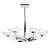 AYRES-6CH griestu lampa Ayres hroms/stikls 6 x 33W G9 Endon