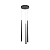 MOD132PL-L28BK1 griestu lampa Cascade melna LED 1400lm 4000K Maytoni