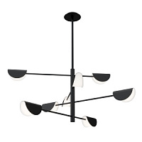 MOD126PL-08B griestu lampa Mollis melna 8x28W G9 Maytoni