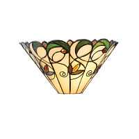 64198 sienas lampa Jamelia Tiffany stikls 1x40W E14 Interiors 1900