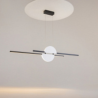 MOD179PL-L26W4K Griestu lampa melna/balta 26W 900lm 4000K 2040x18x1100mm Maytoni