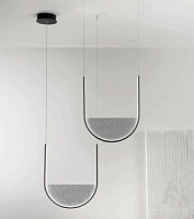 SO.LOTUS/2 -NERO Griestu gaismeklis Lotus melns 55W 3240lm 3000K DIMM Ondaluce