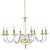 LP.PAGAN/8-ORO Lustra zelta cristala PAGANINI D840mm H750mm 8x40W E14 Ondaluce