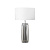 MOD304TL-01GR galda lampa Muse hroms/stikls/balts kupols 1x60W E27 Maytoni